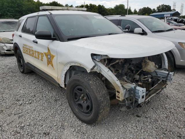 1FM5K8AB6MGC24543 - 2021 FORD EXPLORER POLICE INTERCEPTOR თეთრი ფოტო 4