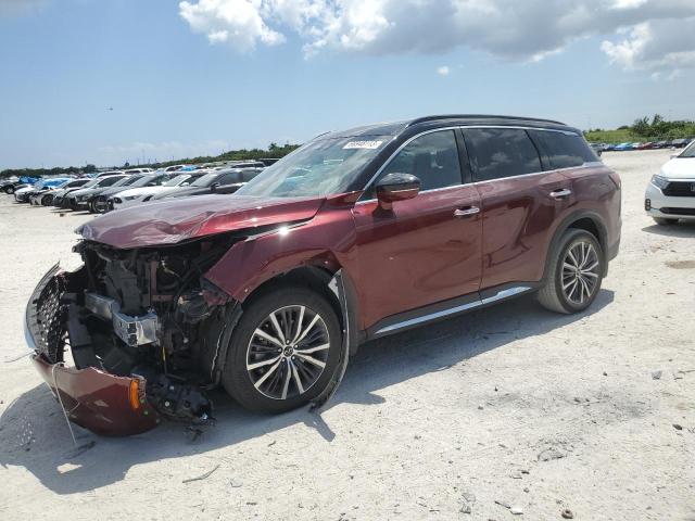 5N1DL1HT4NC342114 - 2022 INFINITI QX60 AUTOGRAPH BURGUNDY photo 1