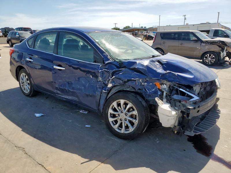 3N1AB7AP0JL626206 - 2018 NISSAN SENTRA S BLUE photo 4