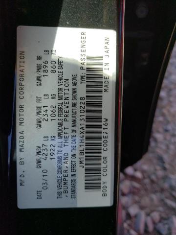 JM1BL1H4XA1310228 - 2010 MAZDA SPEED 3 BLACK photo 13