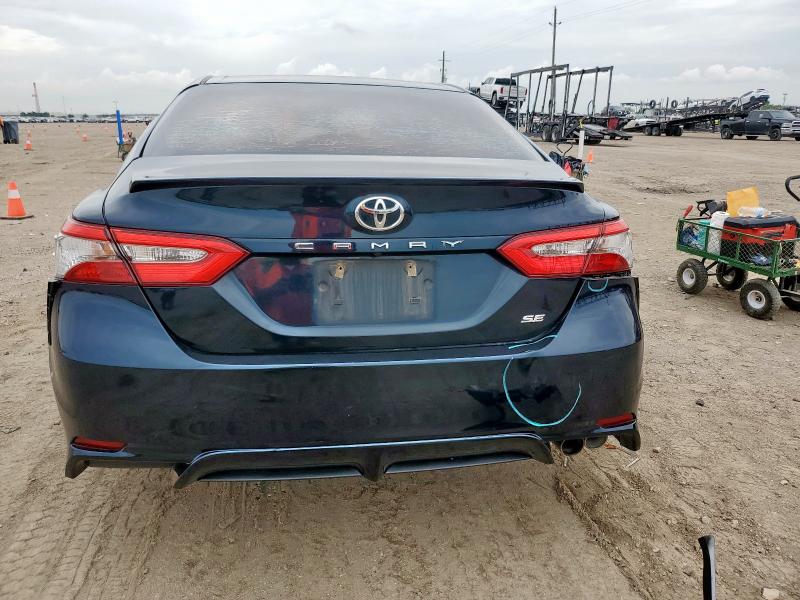 4T1B11HK3JU558593 - 2018 TOYOTA CAMRY L BLUE photo 6