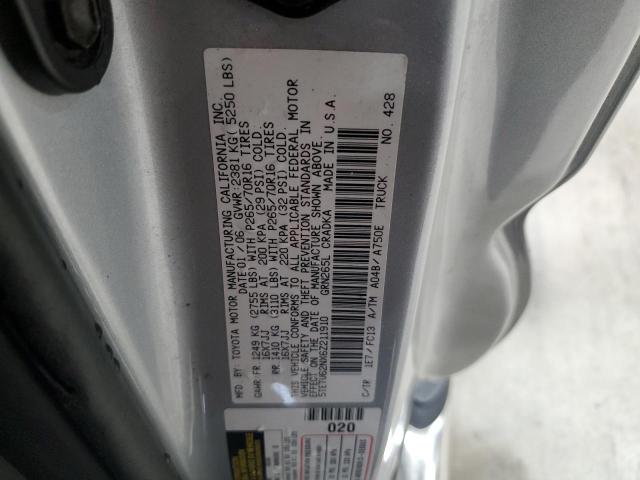 5TETU62NX6Z211910 - 2006 TOYOTA TACOMA PRERUNNER ACCESS CAB SILVER photo 13