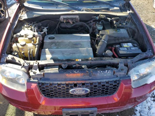 1FMYU95H96KD19707 - 2006 FORD ESCAPE HEV RED photo 12