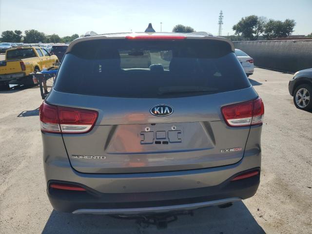 5XYPH4A13HG211334 - 2017 KIA SORENTO EX GRAY photo 6