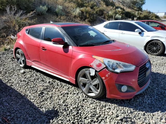 KMHTC6AE6DU104293 - 2013 HYUNDAI VELOSTER TURBO RED photo 4