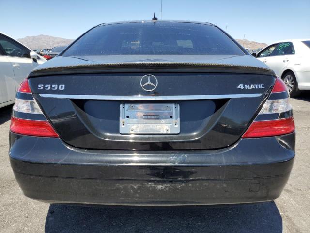 WDDNG86X47A145413 - 2007 MERCEDES-BENZ S 550 4MATIC BLACK photo 6