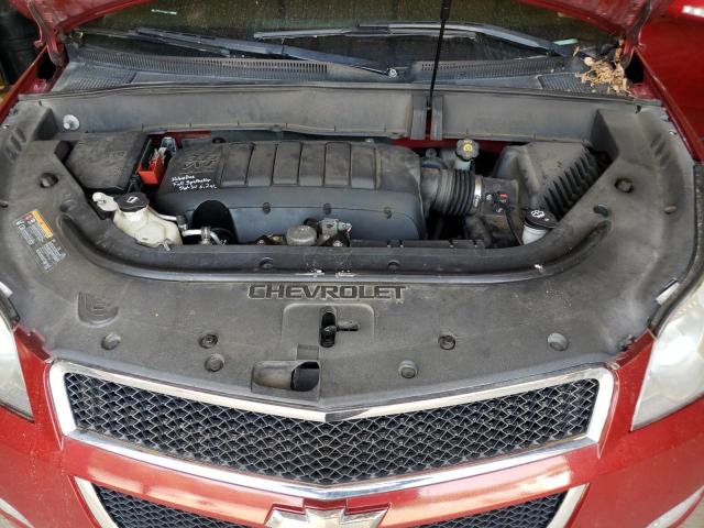 1GNKVLEDXCJ338180 - 2012 CHEVROLET TRAVERSE LTZ RED photo 11