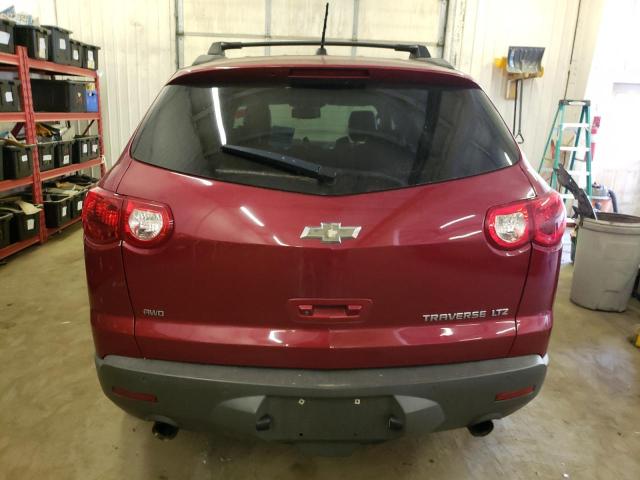 1GNKVLEDXCJ338180 - 2012 CHEVROLET TRAVERSE LTZ RED photo 6