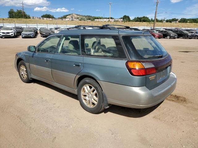 4S3BH686127619715 - 2002 SUBARU LEGACY OUTBACK LIMITED TEAL photo 2