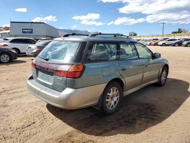 4S3BH686127619715 - 2002 SUBARU LEGACY OUTBACK LIMITED TEAL photo 3