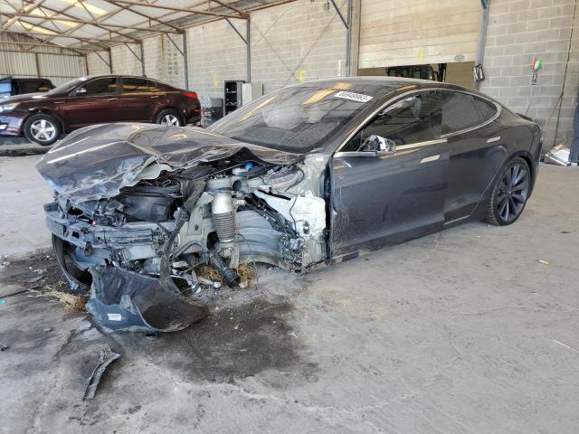 5YJSA1E20GF156105 - 2016 TESLA MODEL S Մոխրագույն լուսանկար 1
