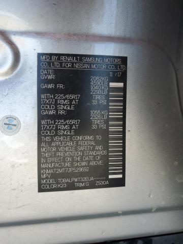 KNMAT2MT7JP529692 - 2018 NISSAN ROGUE S SILVER photo 13