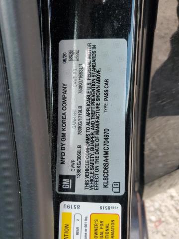 KL8CD6SA4MC704970 - 2021 CHEVROLET SPARK 1LT BLACK photo 12