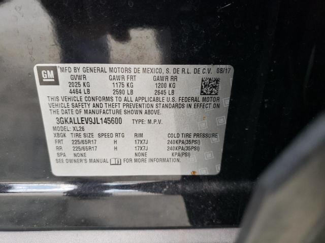 3GKALLEV9JL145600 - 2018 GMC TERRAIN SL BLACK photo 13