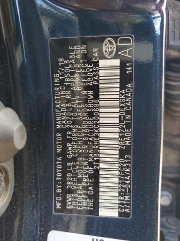 2T1BURHE3KC200686 - 2019 TOYOTA COROLLA L 蓝色 照片 13