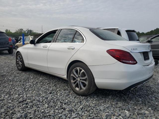 55SWF4KBXGU107873 - 2016 MERCEDES-BENZ C 300 4MATIC WHITE photo 2