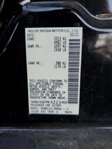 1N4BL4CW7PN322340 - 2023 NISSAN ALTIMA SR 黑色 照片 13