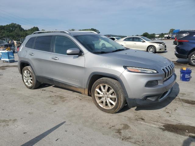 1C4PJLDB9EW221383 - 2014 JEEP CHEROKEE LIMITED SILVER photo 4