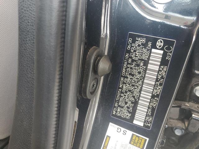 JTDEPMAE8MJ123774 - 2021 TOYOTA COROLLA LE CHARCOAL photo 12