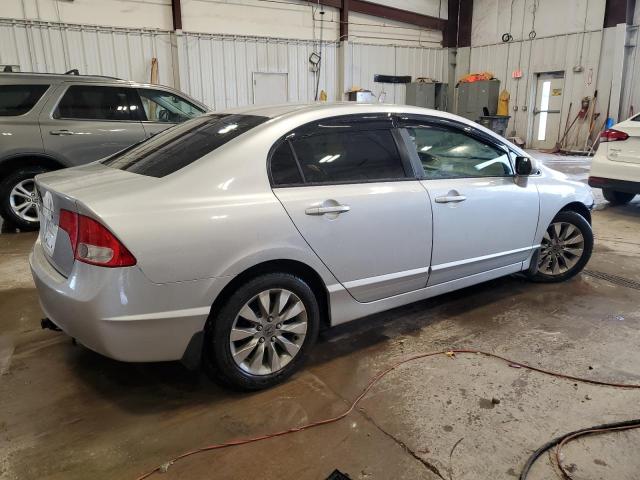19XFA16809E006038 - 2009 HONDA CIVIC EX SILVER photo 3