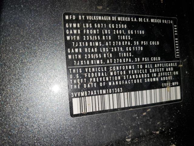 3VVMB7AX1RM181363 - 2024 VOLKSWAGEN TIGUAN SE 灰色 照片 13