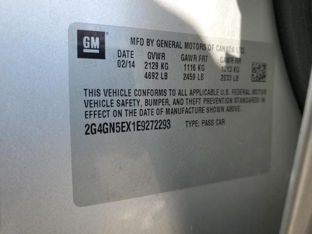 2G4GN5EX1E9272293 - 2014 BUICK REGAL PREMIUM SILVER photo 13