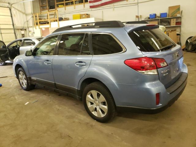 4S4BRBGC6B3358128 - 2011 SUBARU OUTBACK 2.5I PREMIUM BLUE photo 2