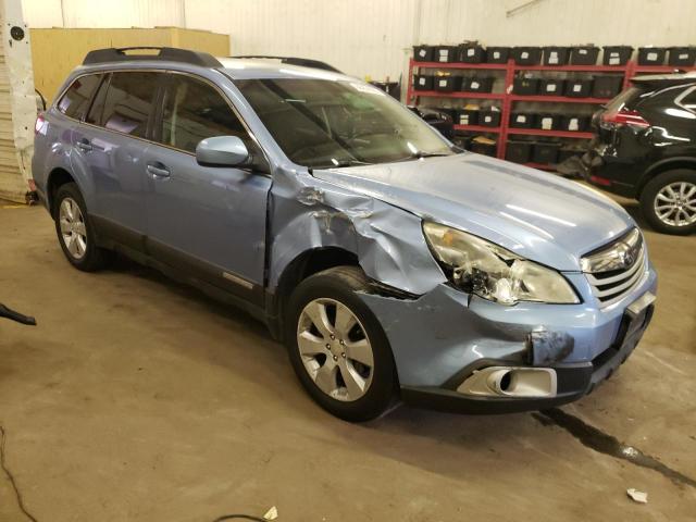 4S4BRBGC6B3358128 - 2011 SUBARU OUTBACK 2.5I PREMIUM BLUE photo 4