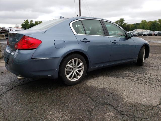 JNKBV61F37M817383 - 2007 INFINITI G35 BLUE photo 3