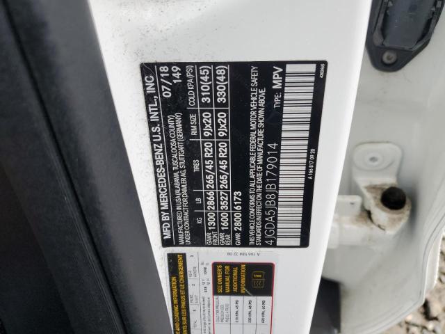 4JGDA5JB8JB179014 - 2018 MERCEDES-BENZ GLE 350 WHITE photo 13