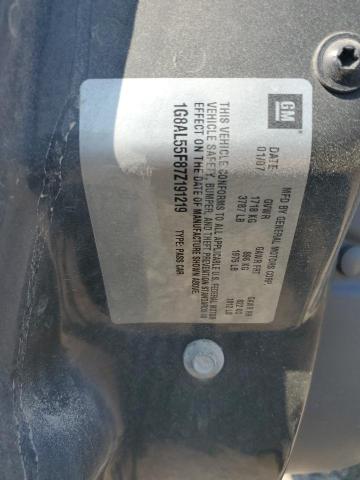 1G8AL55F87Z191219 - 2007 SATURN ION LEVEL 3 GRAY photo 12