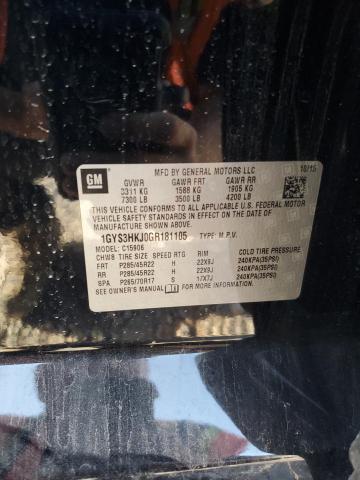 1GYS3HKJ0GR181105 - 2016 CADILLAC ESCALADE ESV LUXURY Negro foto 13