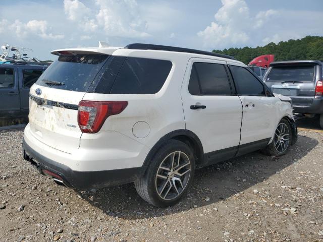 1FM5K8GT7HGB30158 - 2017 FORD EXPLORER SPORT WHITE photo 3