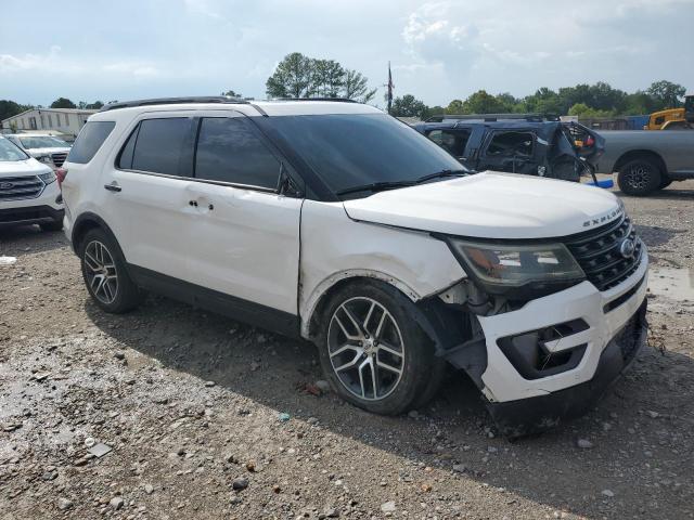 1FM5K8GT7HGB30158 - 2017 FORD EXPLORER SPORT WHITE photo 4