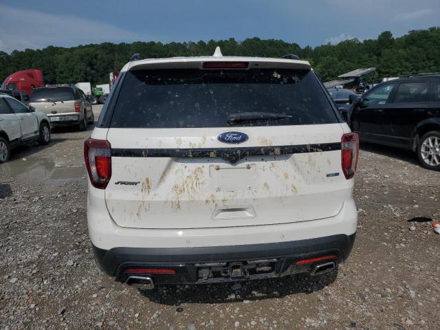 1FM5K8GT7HGB30158 - 2017 FORD EXPLORER SPORT WHITE photo 6