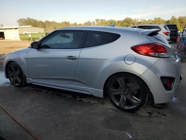 KMHTC6AE0FU221659 - 2015 HYUNDAI VELOSTER TURBO SILVER photo 2