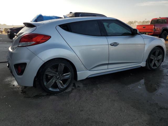 KMHTC6AE0FU221659 - 2015 HYUNDAI VELOSTER TURBO SILVER photo 3