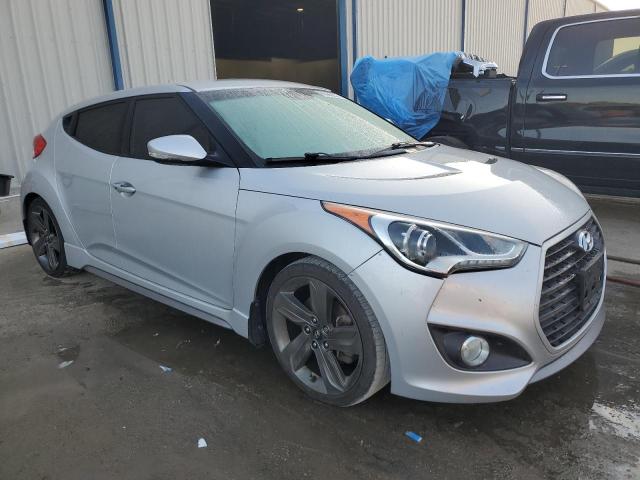 KMHTC6AE0FU221659 - 2015 HYUNDAI VELOSTER TURBO SILVER photo 4