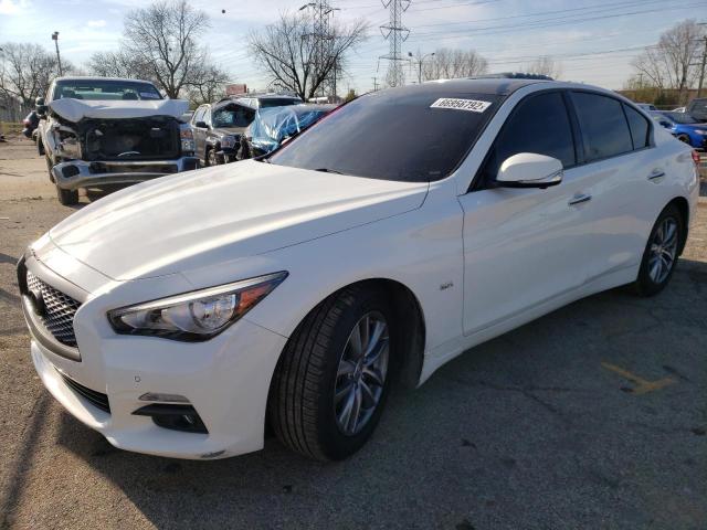 JN1EV7AR9HM835535 - 2017 INFINITI Q50 PREMIUM WHITE photo 1