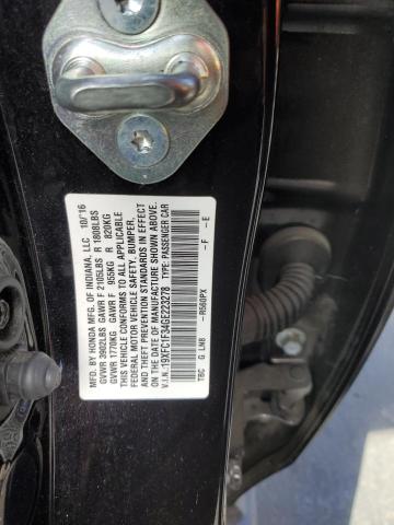 19XFC1F34GE223278 - 2016 HONDA CIVIC EX BLACK photo 12