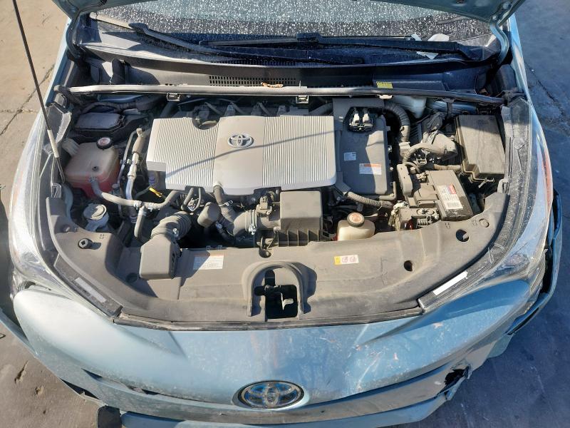 JTDKBRFU6J3591596 - 2018 TOYOTA PRIUS TURQUOISE photo 11