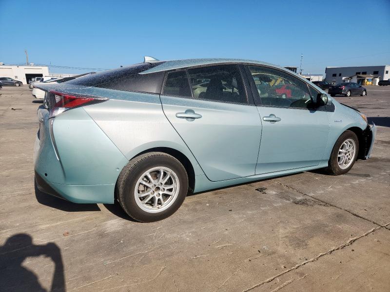 JTDKBRFU6J3591596 - 2018 TOYOTA PRIUS TURQUOISE photo 3