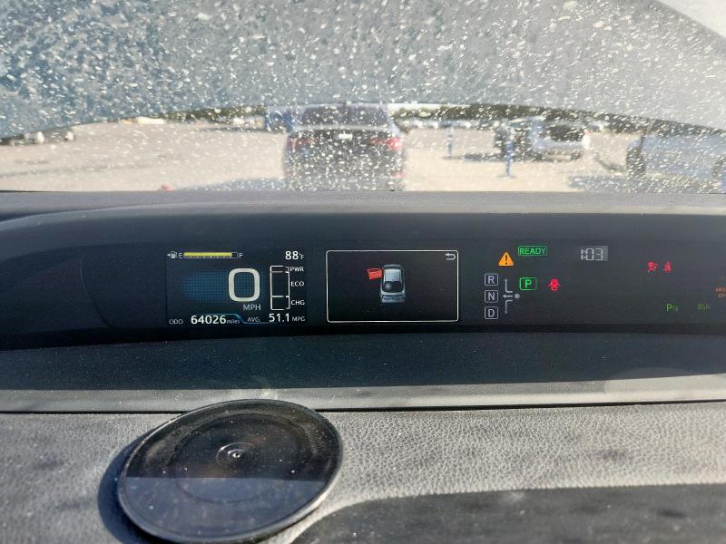 JTDKBRFU6J3591596 - 2018 TOYOTA PRIUS TURQUOISE photo 9