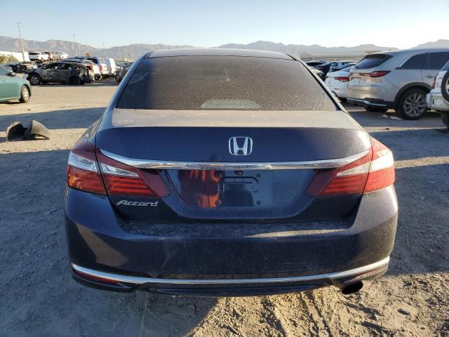 1HGCR2F37GA014497 - 2016 HONDA ACCORD LX BLUE photo 6