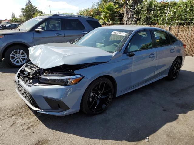 2HGFE2F57NH596125 - 2022 HONDA CIVIC SPORT 蓝色 照片 1