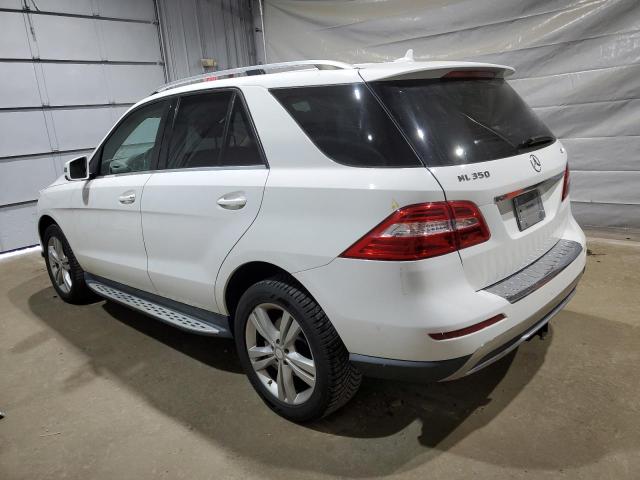 4JGDA5HB4EA304236 - 2014 MERCEDES-BENZ ML 350 4MATIC WHITE photo 2