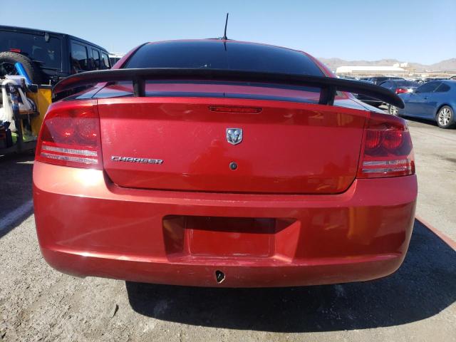 2B3KA43R28H198144 - 2008 DODGE CHARGER RED photo 6