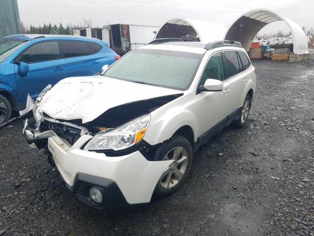 4S4BRJMC2E2278818 - 2014 SUBARU OUTBACK 3.6R LIMITED WHITE photo 2