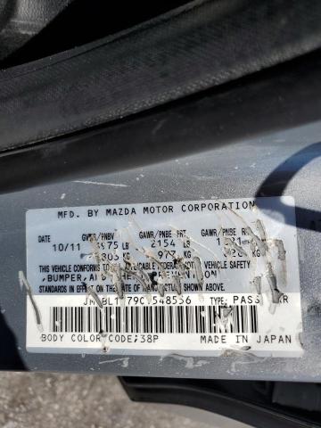 JM1BL1V79C1548556 - 2012 MAZDA 3 I SILVER photo 13