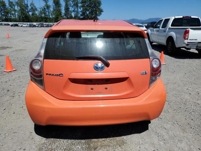 JTDKDTB30C1003257 - 2012 TOYOTA PRIUS C ORANGE photo 6